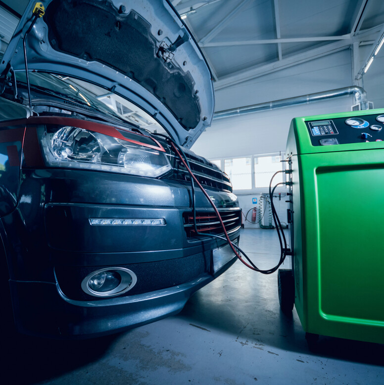 Serwisowany samochód